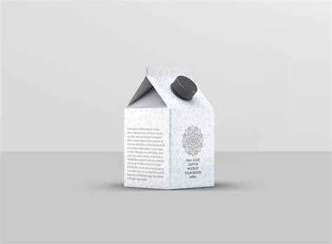 Premium Psd Juice Carton Mockup