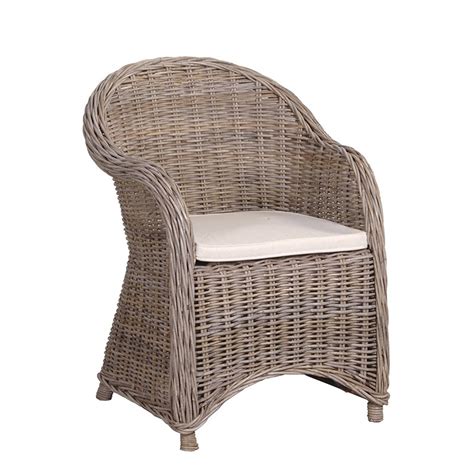 Outdoor Garden Armchair With Cushion Wicker Garden Chairs Crown