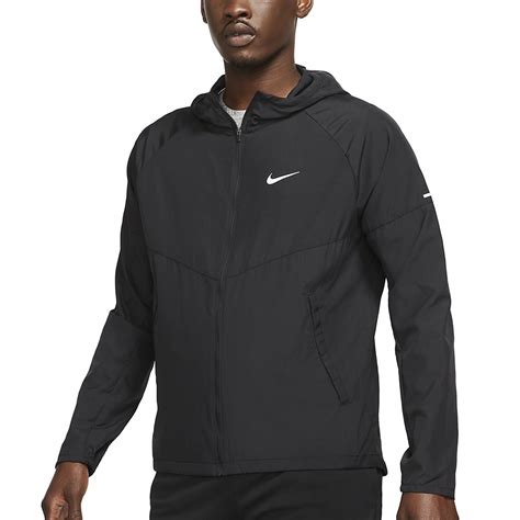 Nike Repel Miler Men S Running Jacket Black Reflective Silver