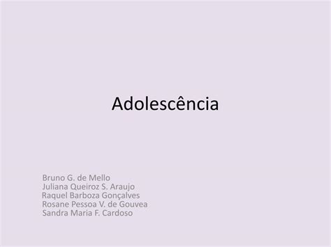 Ppt Adolescência Powerpoint Presentation Free Download Id2412809