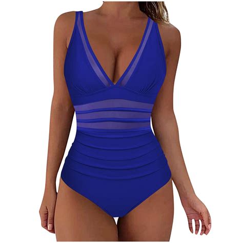 Womens Swimming Costumes Tummy Control Monokinis Swimsuit Modest One