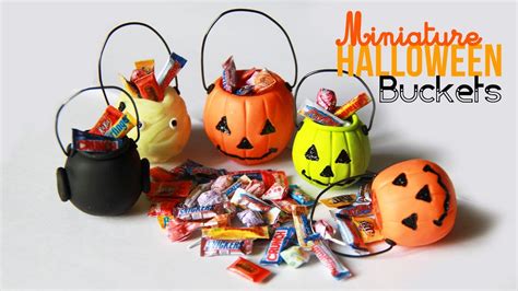 Halloween Bucket Charms Miniature Candy With Polymer Clay Youtube