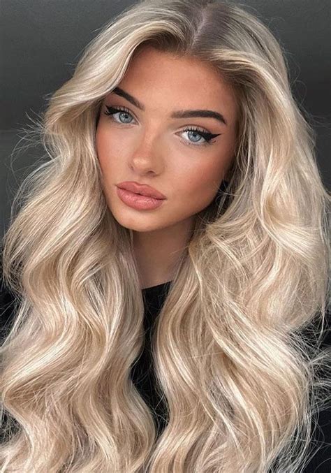 57 Cute Hair Colours And Hairstyles Fizzy Champagne Blonde