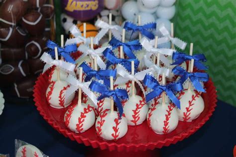 Sports Birthday Party Ideas Photo 12 Of 13 Sports Birthday Party Baseball Theme Birthday