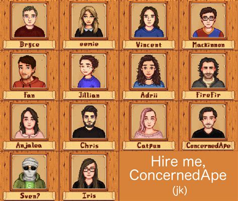 Some Of The Stardew Valley Portrait Commissions I Have Done So Far Including My Own R