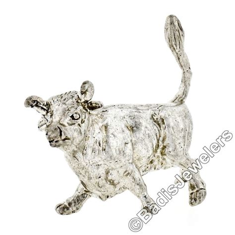 Silver Bull Sculpture - Etsy