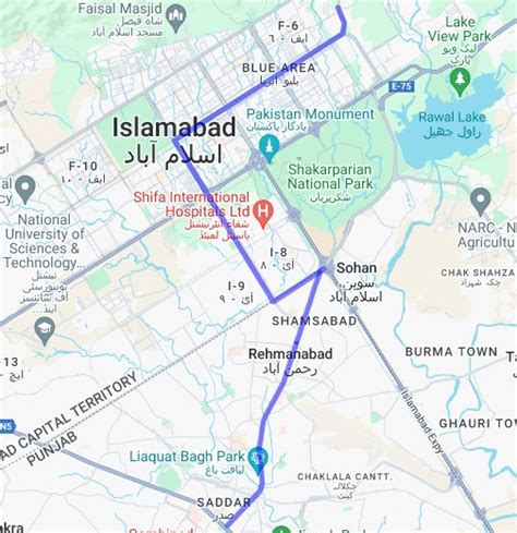 Maps Google Islamabad – Topographic Map of Usa with States