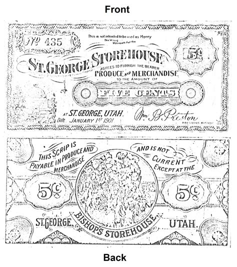 St. George Storehouse Currency