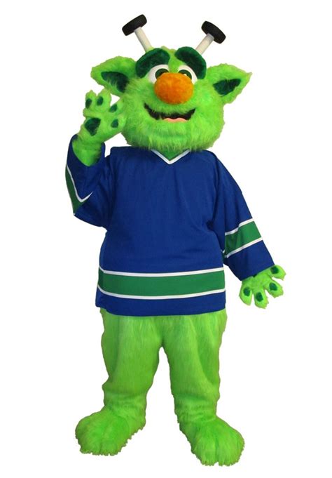 Utica Comets Audie the Alien Mascot Costume