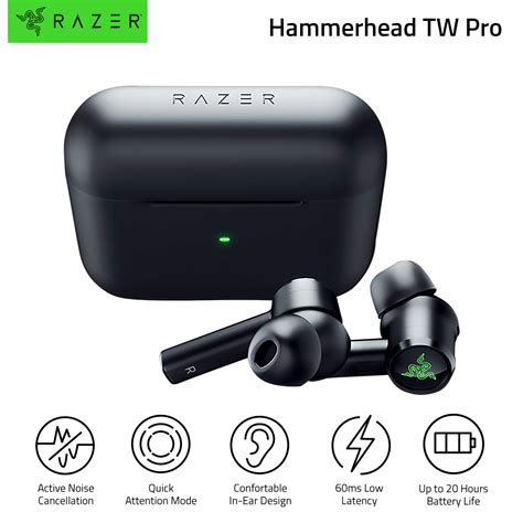 Razer Hammerhead True Wireless Pro Thx Certified True Wireless Earbuds