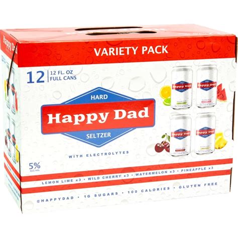 Happy Dad Happy Dad Seltzer Variety Pack 12 Pack The Hut Liquor Store