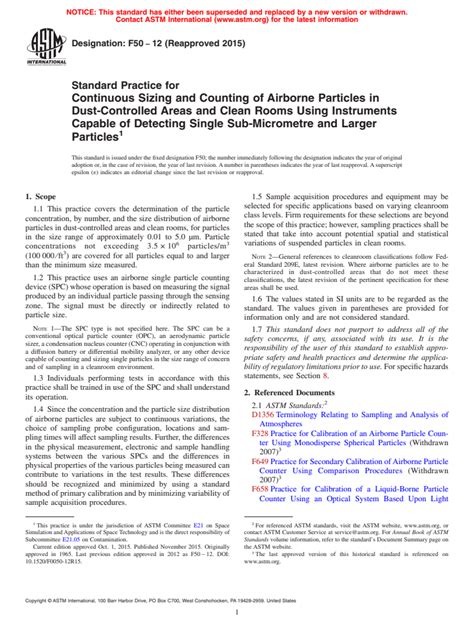 Astm F Standard Practice For Continuous Sizing And