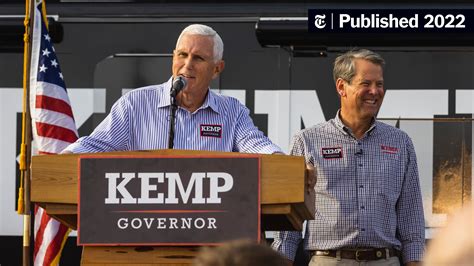 Mike Pence Visits Georgia As Gov Brian Kemp Plays Up Early Turnout