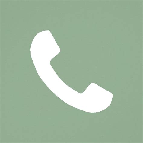 Phone Icon Sage Green App Icon Sage Green Wallpaper Ios App Icon Design