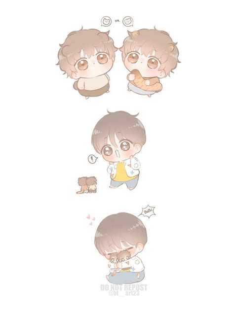 위니🐯 On X Chibi Anime Art Beautiful Bts Fanart