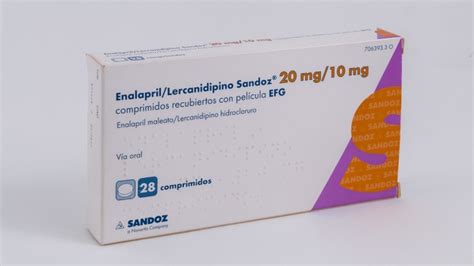 Enalaprillercanidipino Sandoz 20 Mg10 Mg Comprimidos Recubiertos Con