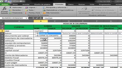 Contabilidad Con Excel Youtube