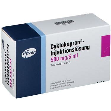 Cyklokapron Injektionsl Sung Mg Ml X Ml Mit Dem E Rezept