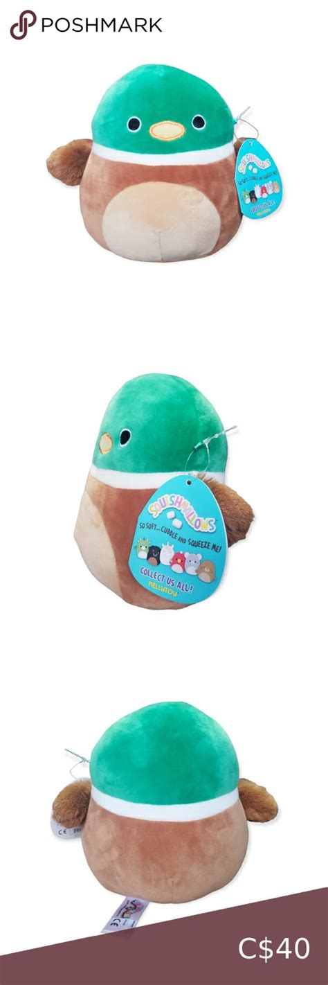 Kellytoy Squishmallows Avery The Mallard Duck 8 Mallard Duck