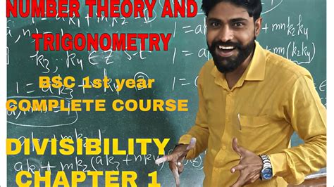 Number Theory And Trigonometry Bsc St Year Divisibility Theorem