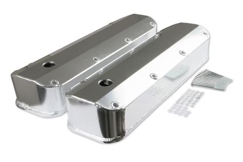 Mr Gasket 6874g Mr Gasket Fabricated Aluminum Valve Covers Silver Finish