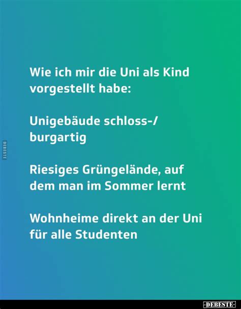 Wie ich mir Uni als Kind vorgestellt habe Unigebäude DEBESTE de