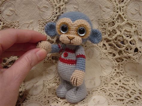 Thread crochet Monkey doll Mitch