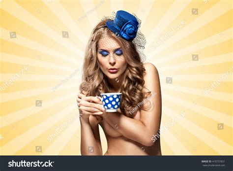 Creative Vintage Photo Beautiful Naked Pinup Stock Photo Shutterstock