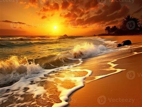 ocean sunset sun silence zen peaceful landscape freedom scene beautiful ...