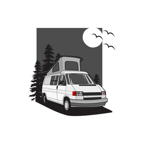 van classic adventure silhouette 3586531 Vector Art at Vecteezy