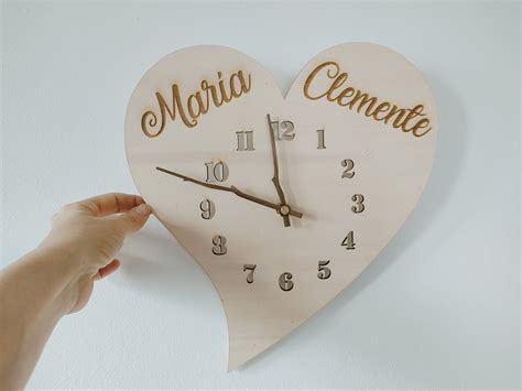 Reloj Madera Pared Personalizado Coraz N Personal Present Regalos