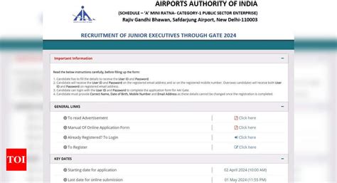 AAI JE 2024 Registration Begins For 490 Junior Executive Posts At Aai