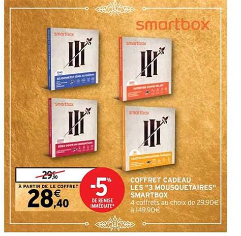 Promo Coffret Cadeau Les Mousquetaires Smartbox Chez Intermarch