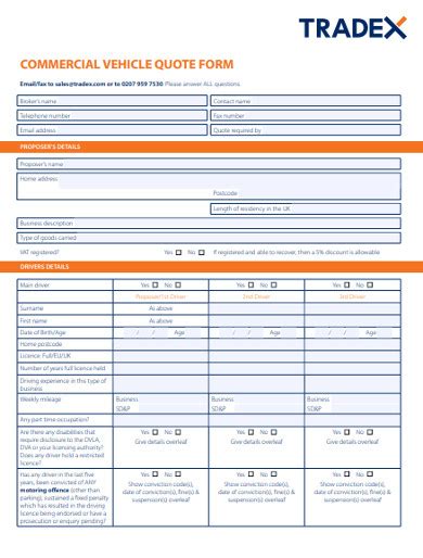 Vehicle Quotation 13 Examples Google Docs Google Sheets Excel