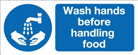 Wash Hands Before Handling Food Sign Signs 2 Safety