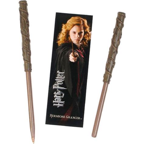 VARITA BOLIGRAFO Y MARCAPAGINAS HERMIONE GRANGER HARRY POTTER Noble