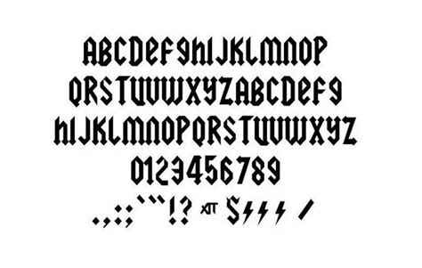 AC/DC Font Free Download - Font Sonic