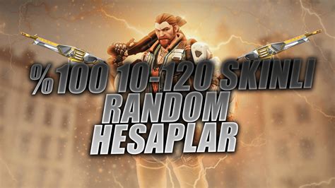 100 10 300 SKİN VİP RANDOM HESAP İtemsatış