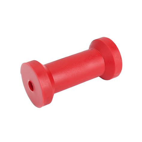 poly soft roller  keel roller mm bore red