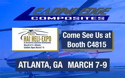 2023 HAI HELI-EXPO - Leading Edge Composites | Composite Parts ...