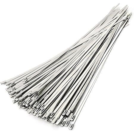 Mosie Stainless Steel Cable Ties 50PCS 4 6 300mm SS304 Stainless