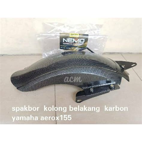 Jual SPAKBOR KOLONG KARBON NEMO YAMAHA AEROX 155 LEXI 125 HUGGER