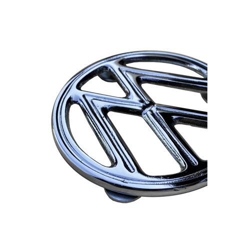 Emblema Vw Cap Painel Frontal Metal Cromado Novo