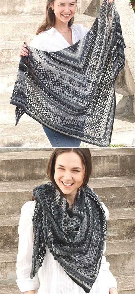 Beautiful And Easy Crochet Shawls Pattern Center Crochet Shawl Easy