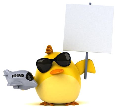 Premium Photo Yellow Bird 3d Illustration