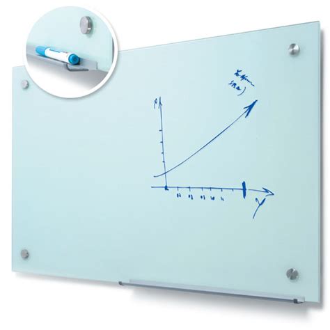 Tableau blanc velleda émaillé magnétique avec fixations Signa Print