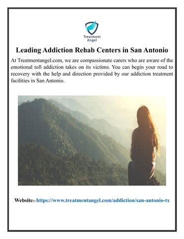 Addiction Rehab Centers In San Antonio Treatmentangel By