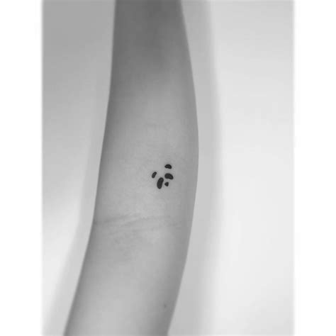 Panda Tattoo Located On The Inner Forearm Minimalistic