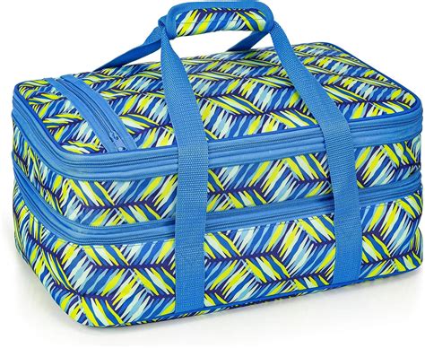 Vp Home Insulated Casserole Carrier Travel Bag Geo Weave