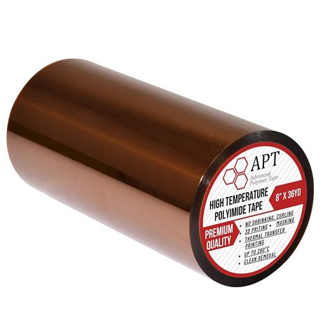 Apt High Temperature Polyimide Tape Multiple Size Heat Tape Kapton